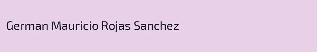 German Mauricio Rojas Sanchez